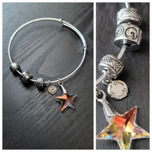 Dangle Charm Bracelet | Removable Sterling Silver Beads